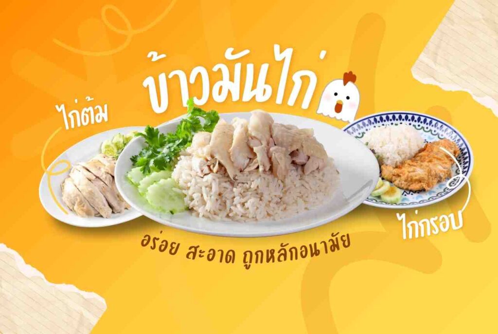 ข้าวกล่องข้าวมันไก่ รับทําข้าวกล่อง